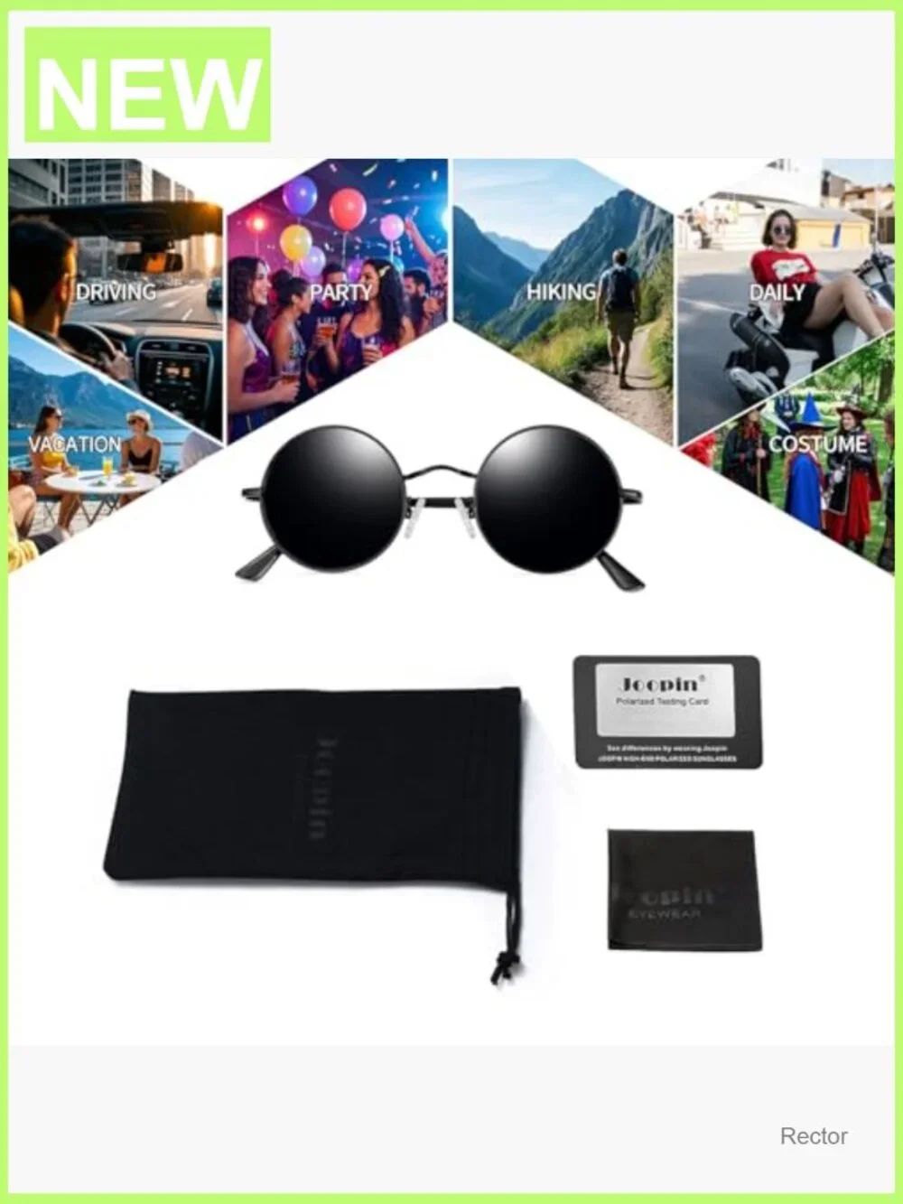 Small Round Sunglasses Hippie Circle UV400 Polarized